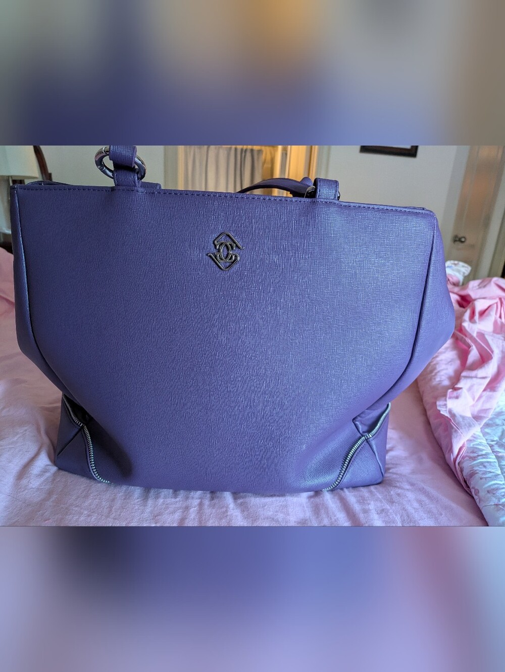 Glass Ladder And Co Large Michelle Tote In Purple (Discontinued)